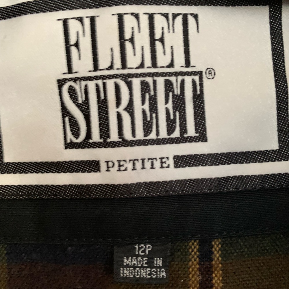 Vtg Fleet Street Black Long All Weather Trench Coat Plaid Liner Women’s Size 12P - Picture 15 of 15
